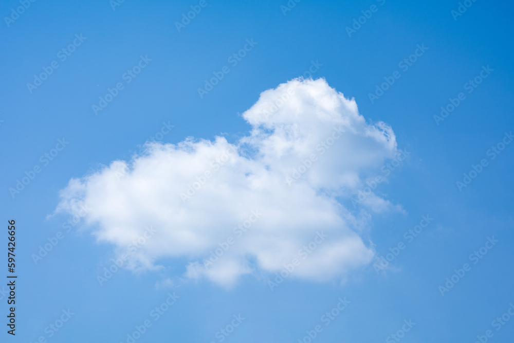blue sky with white cloud background.