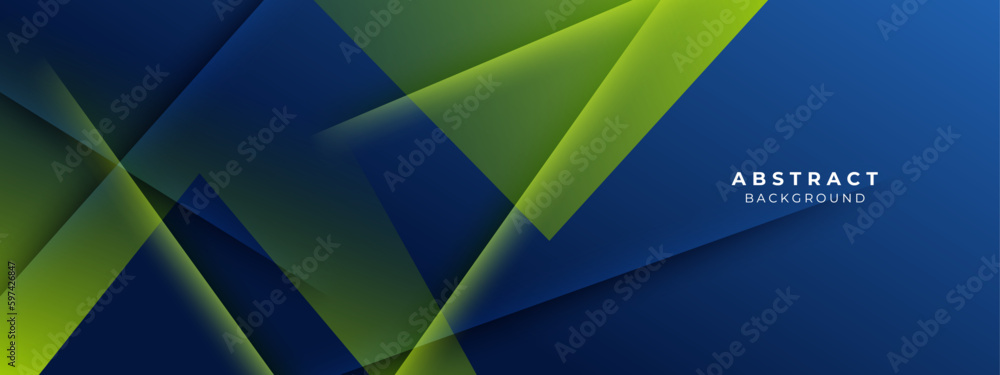 blue and green geometric shapes abstract background geometry shine and layer element vector for presentation design. Suit for business, corporate, institution, party, festive, seminar, and talks.