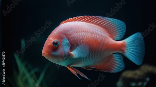 aquarium parrot fish © bazusa