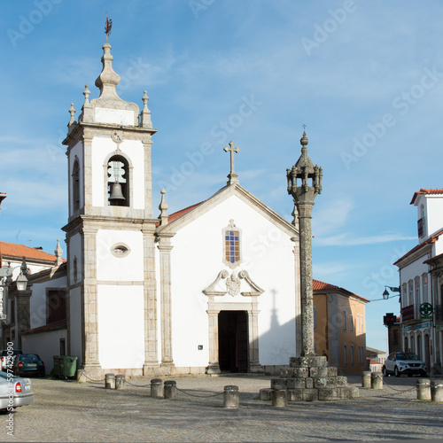 View of Saint Peter church in Trancoso, Portugal.