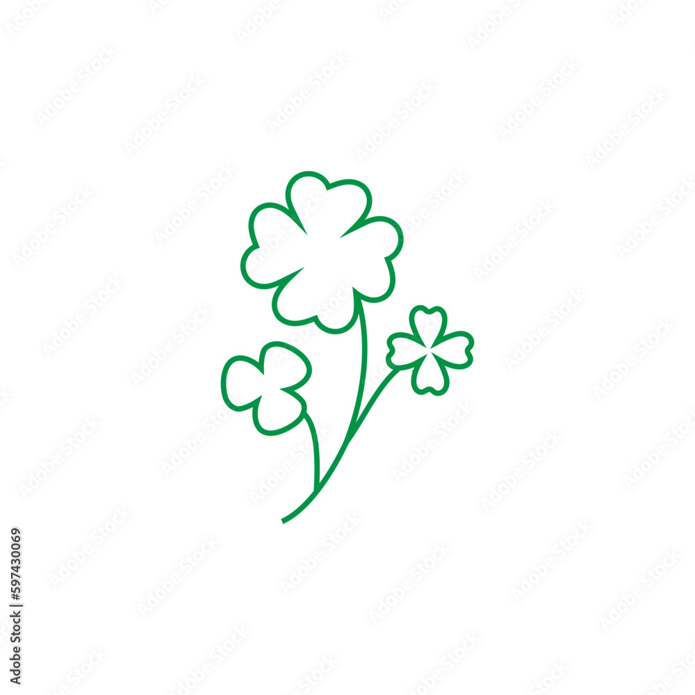 Clover leaves icon vector. Saint Patrick Day illustration sign. leprechaun symbol or logo. Clover leaves icon vector. Saint Patrick Day illustration sign. leprechaun symbol or logo.