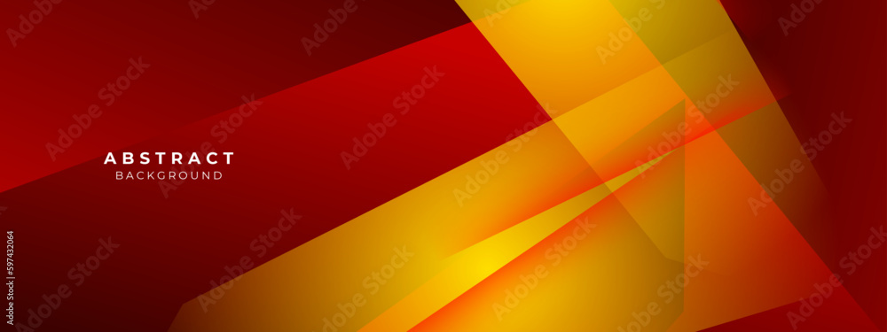 Modern abstract red and yellow element design background