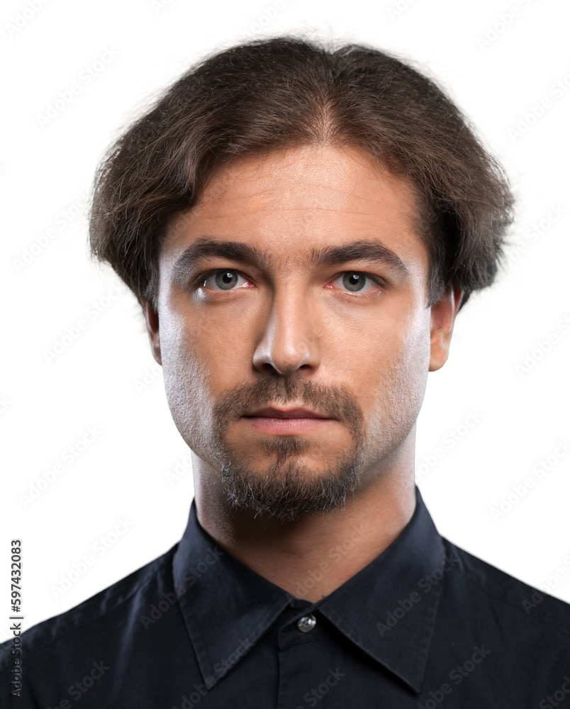 Fototapeta premium Portrait of a Man with Blank Expression