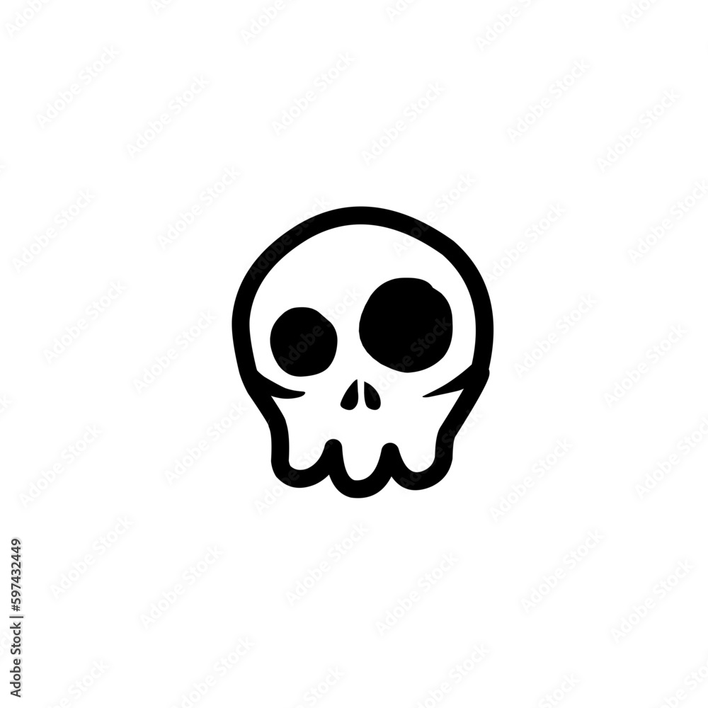 cartoon skull icons
