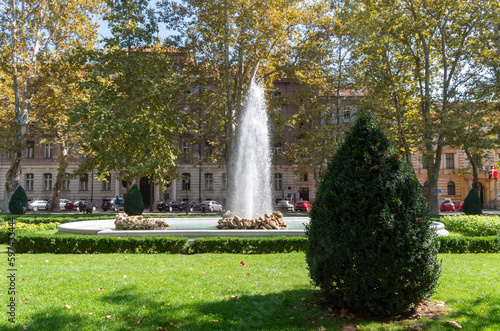 Fountain in Zrinjevac Park