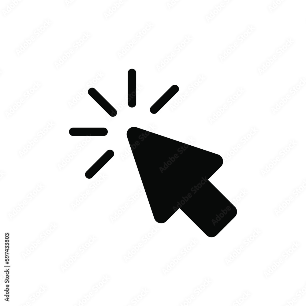 Click icon vector. Pointer sign Click icon vector. Pointer sign