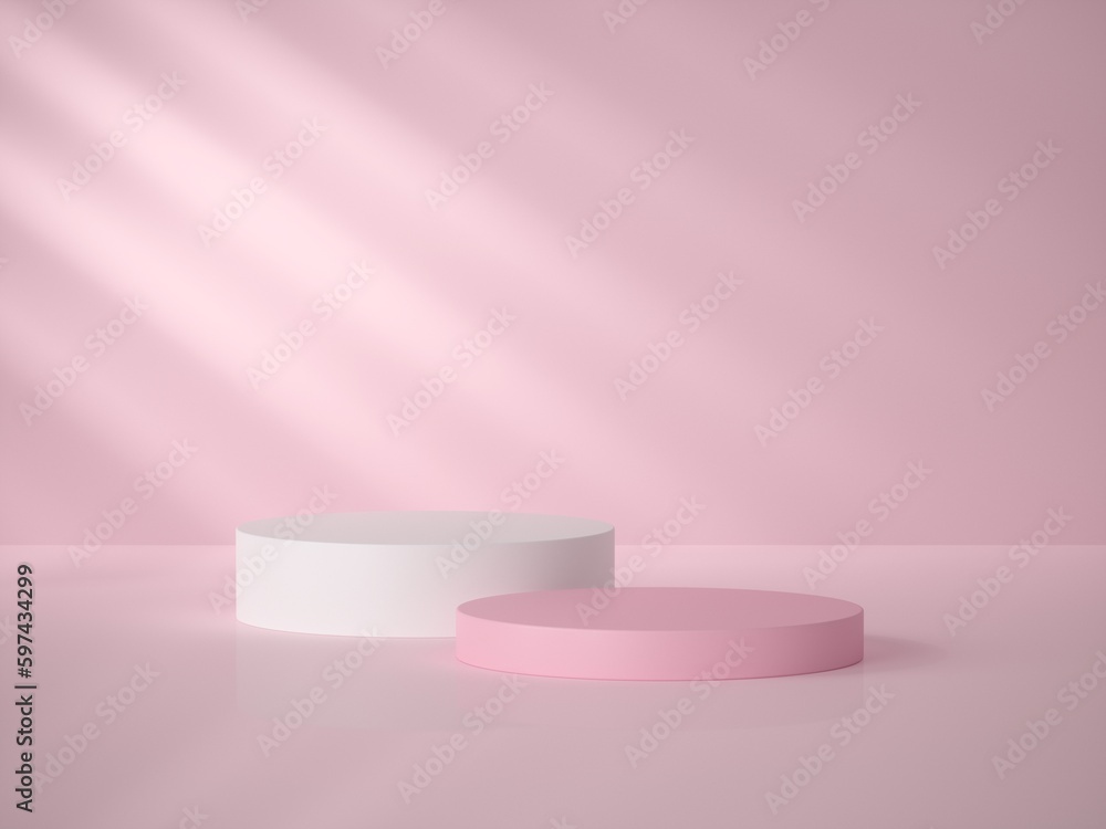 3D Rendering stand podium for mockup product display 3D Rendering stand podium for mockup product display