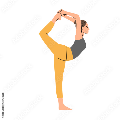 Femme qui fait du yoga