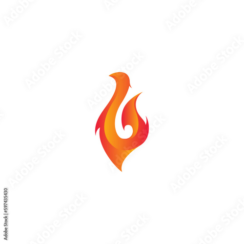phoenix bird vector illustration for an icon,symbol or logo. phoenix template logo