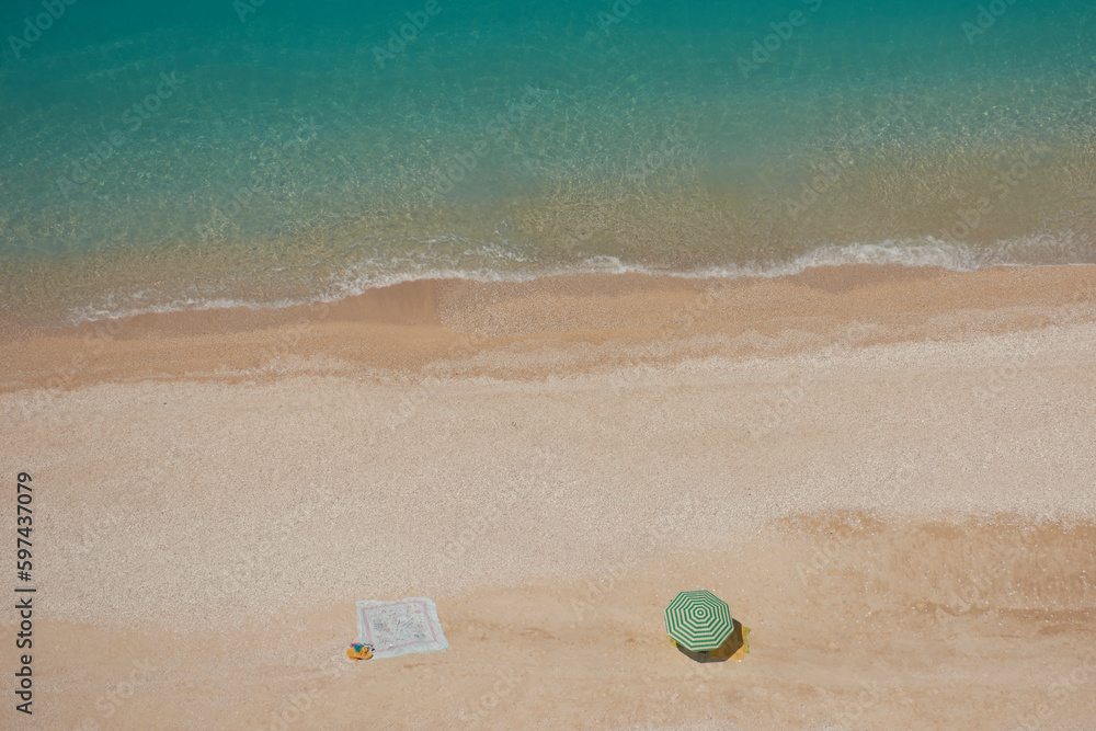 Naklejka premium Egremni beach in the island of Lefkada 135