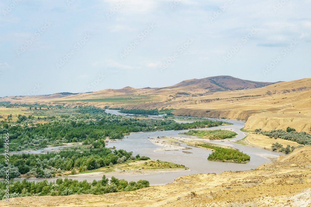 View from the ancient city of Uplistsikhe, Georgia