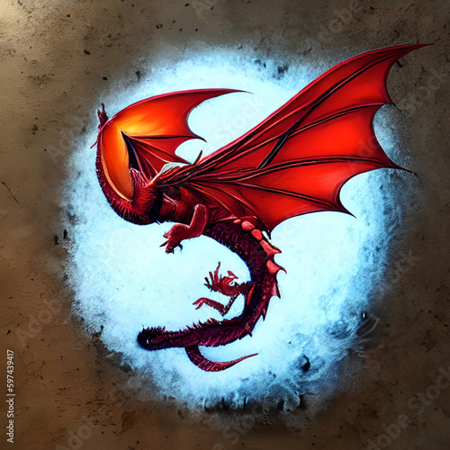 Fiery Fantasy: The Red Dragon Takes Flight in Space