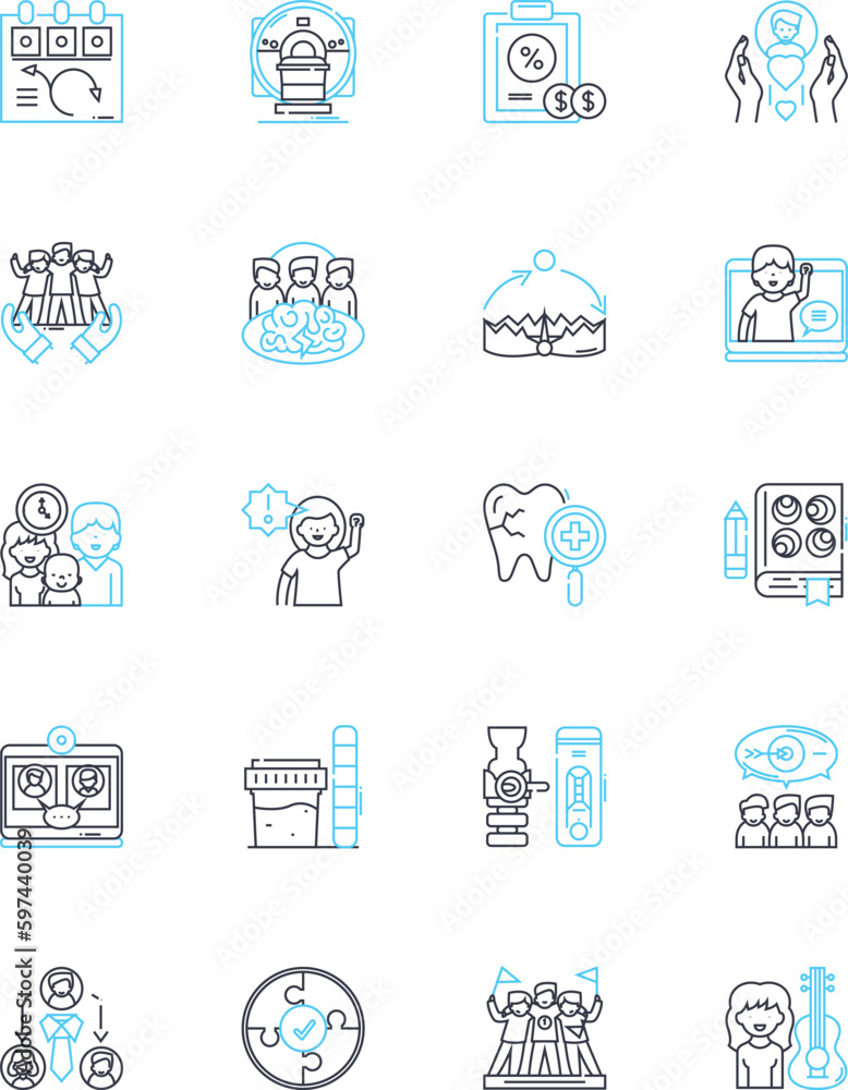 Posture Control linear icons set. Alignment, Balance, Stability, Coordination, Ergonomics, Flexibility, Mobility line vector and concept signs. Dexterity,Strength,Resilience outline illustrations Posture Control linear icons set. Alignment, Balance, Stability, Coordination, Ergonomics, Flexibility, Mobility line vector and concept signs. Dexterity,Strength,Resilience outline illustrations