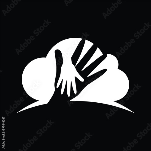 silhouette of a person, charity, charity logo