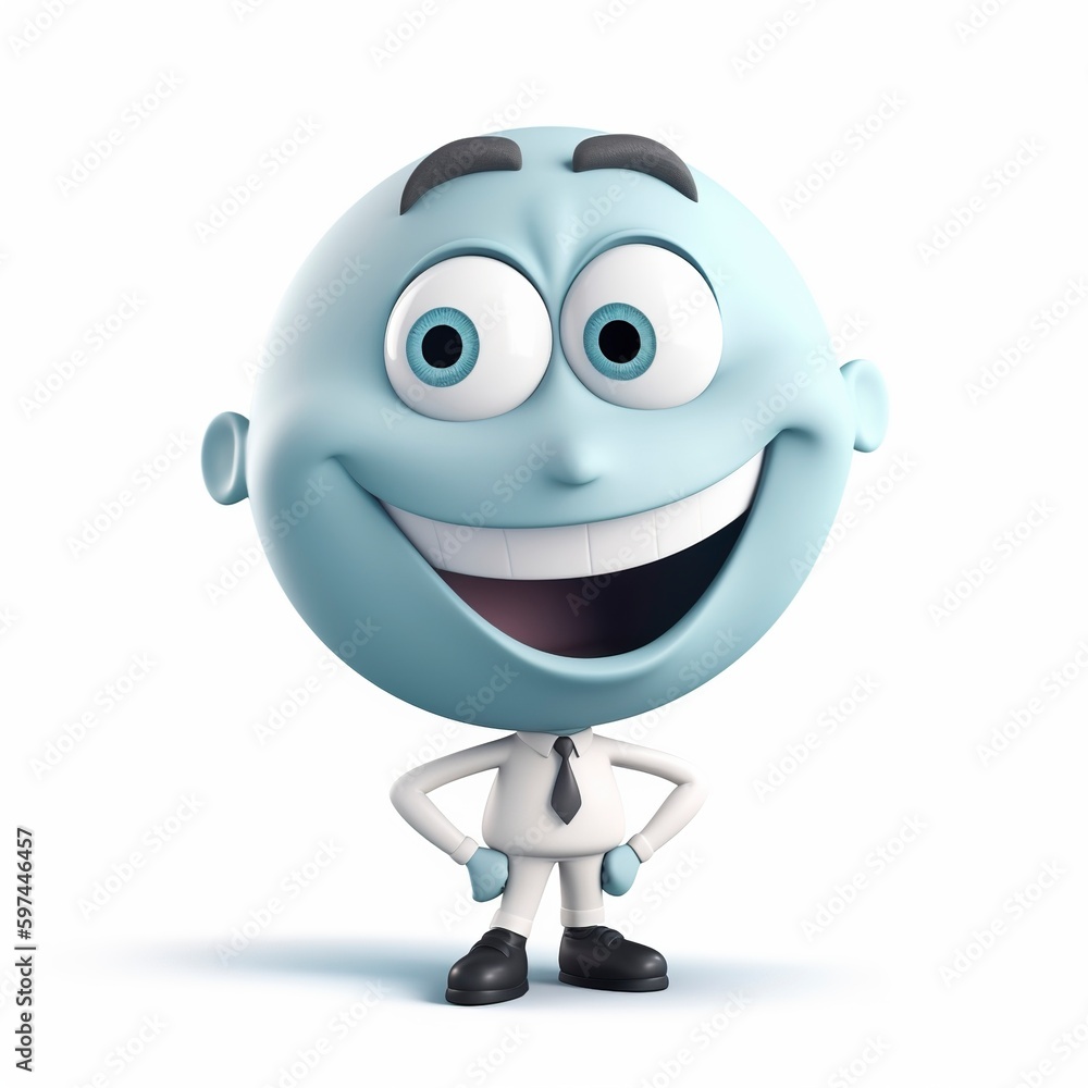 3d rendered illustration of a person cartoon character. 3d rendered illustration of a person cartoon character.