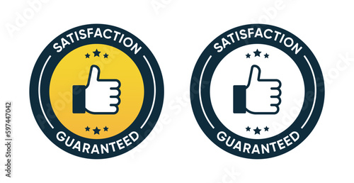 Satisfaction Guaranteed sign stamp vector design
