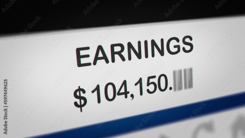 Animated Display of Earning Increases
Animated Display of Earning Increases