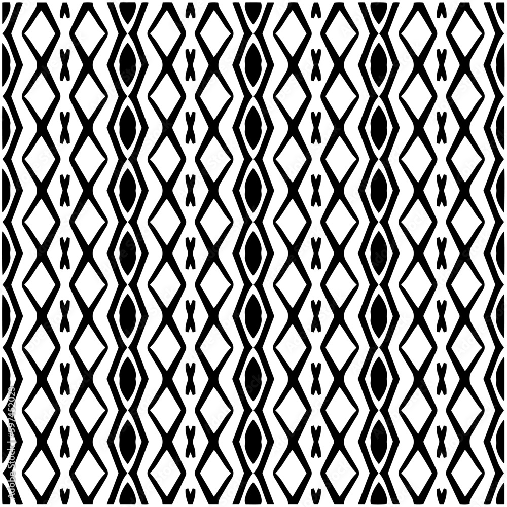 Monochrome pattern. Abstract texture for fabric print, card, table cloth, furniture, banner, cover, invitation, decoration, wrapping.seamless repeating pattern.Black and white color. Monochrome pattern. Abstract texture for fabric print, card, table cloth, furniture, banner, cover, invitation, decoration, wrapping.seamless repeating pattern.Black and white color.