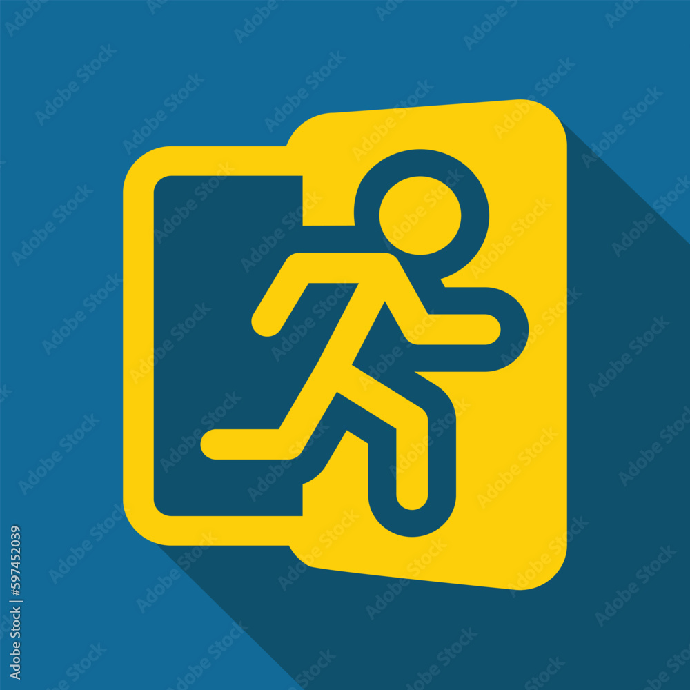 exit icon, green and white, vector illustration exit icon, green and white, vector illustration