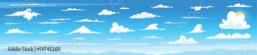 a lot Sky Sunset  wallpaper  for video conferencing Vector illustration 