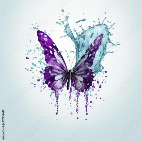 abstract background with butterfly © iv work