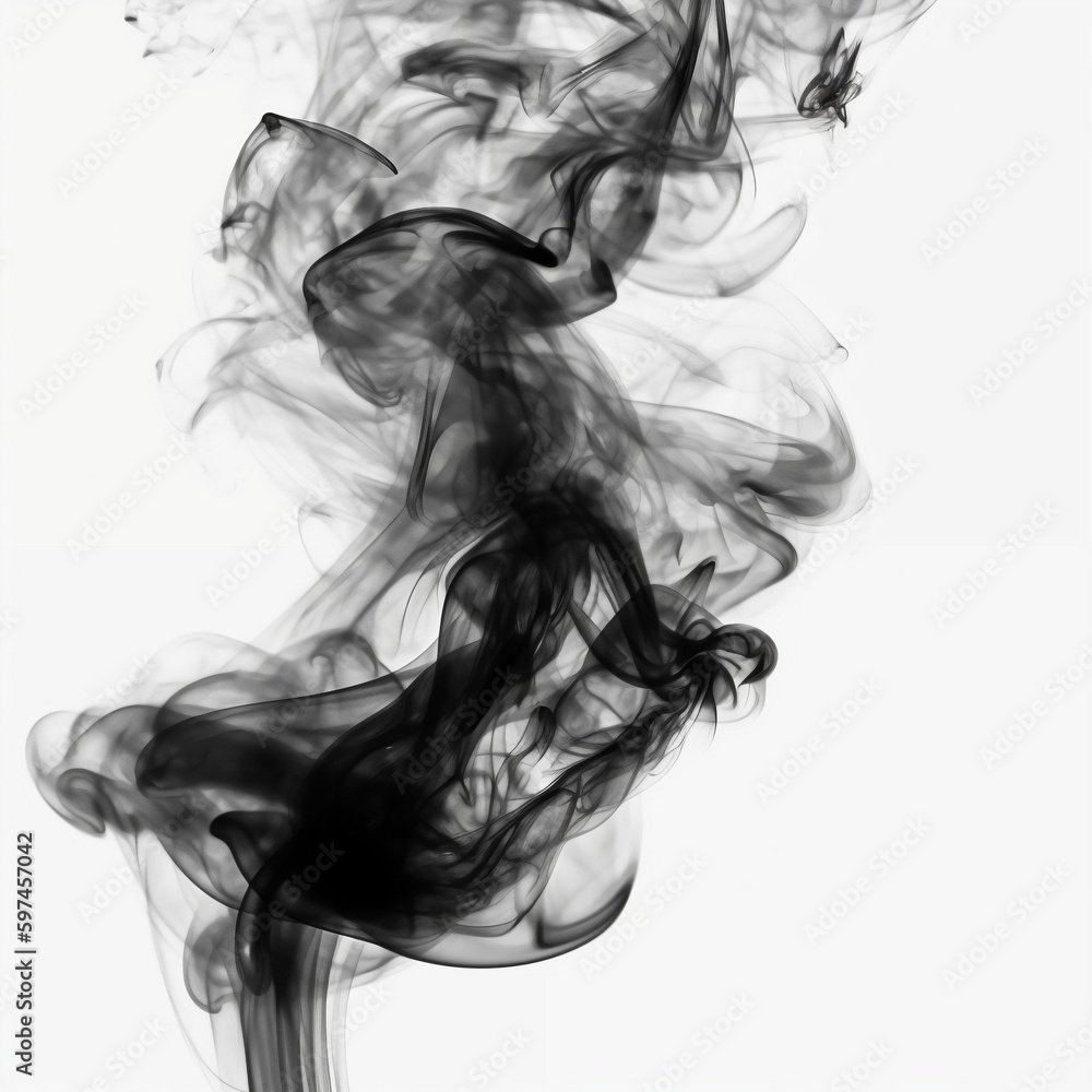 smoke on black, ai generated smoke on black, ai generated