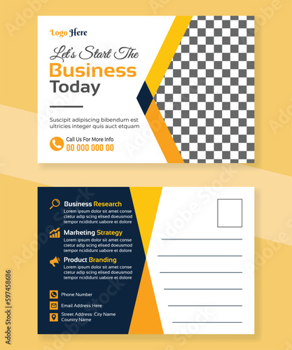 Corporate Post Card Template .