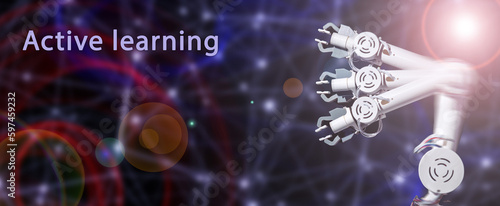 Active learning a type of machine learning where the algorithm can choose which data points to label for training.