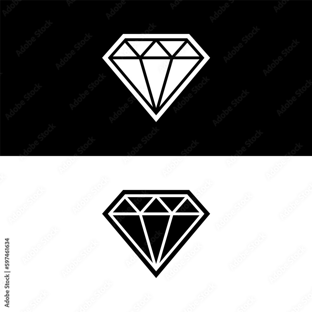black and white diamond icon black and white diamond icon