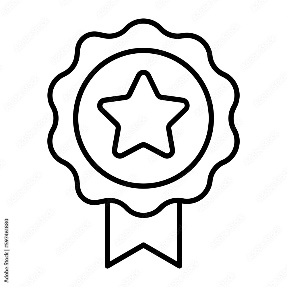 Reward Thin Line Icon Reward Thin Line Icon
