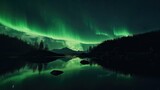 Mastering the Aurora: Green and Azure Over a Lakeside 2. Generative AI