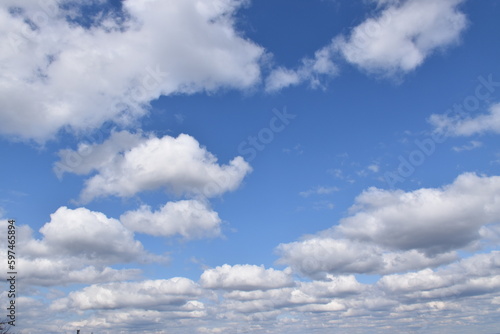 Clouds in a spring sky, Sainte-Apolline, Québec, Canada