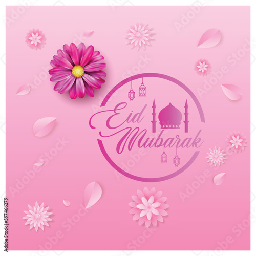 Eid mubarak and eid ul-fitr social media banner template 