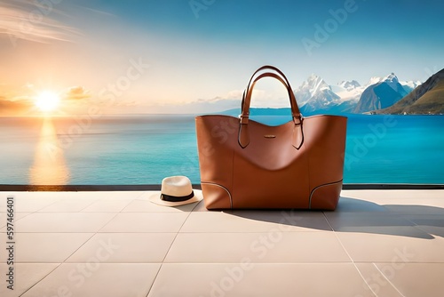 Urlaub mit Handtasche, Meer und Sonne