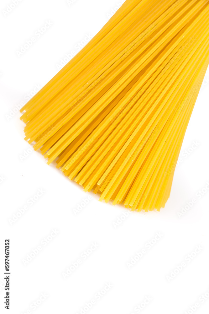 Uncooked pasta spaghetti macaroni Uncooked pasta spaghetti macaroni