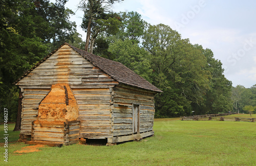 Wooden barn in Shiloh NMP, Tennessee photo