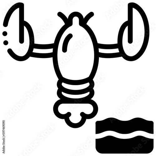 lobster animal icon