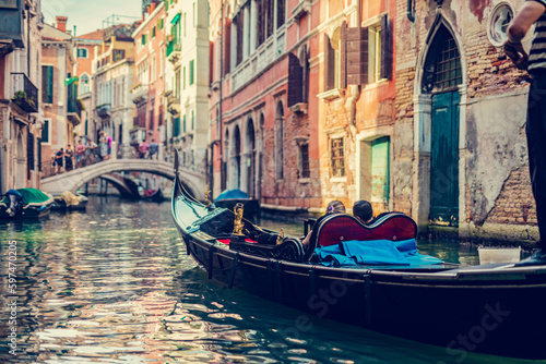 Gondola on canal in Venice, Italy. © Photocreo Bednarek