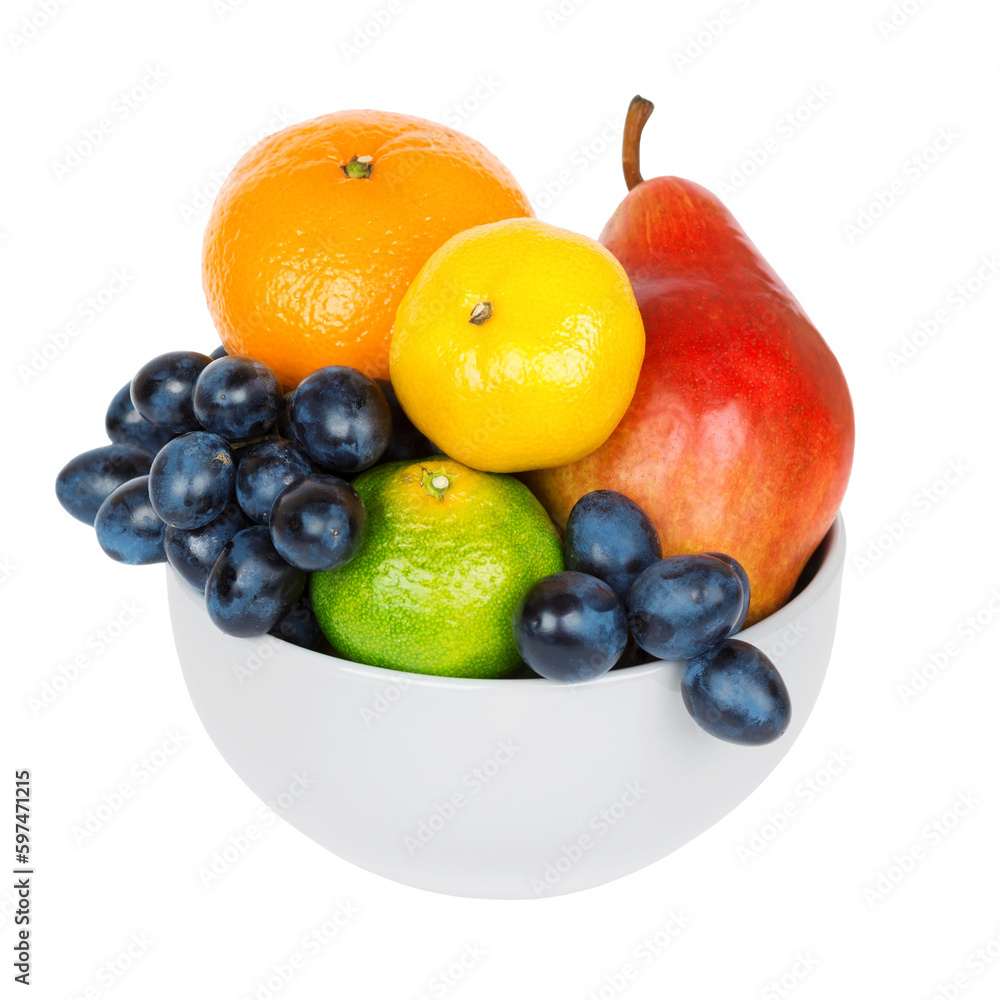Fruits in bowl isolated on transparent background. PNG format
Fruits in bowl isolated on transparent background. PNG format