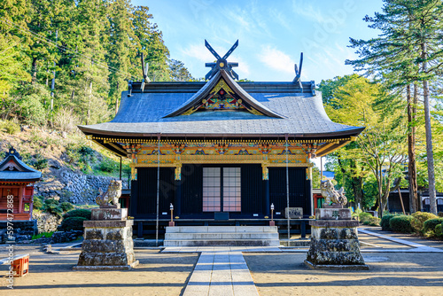 春の妙義神社　群馬県富岡市　Myogi Shrine in spring. Gunma Pref, Tomioka city. photo