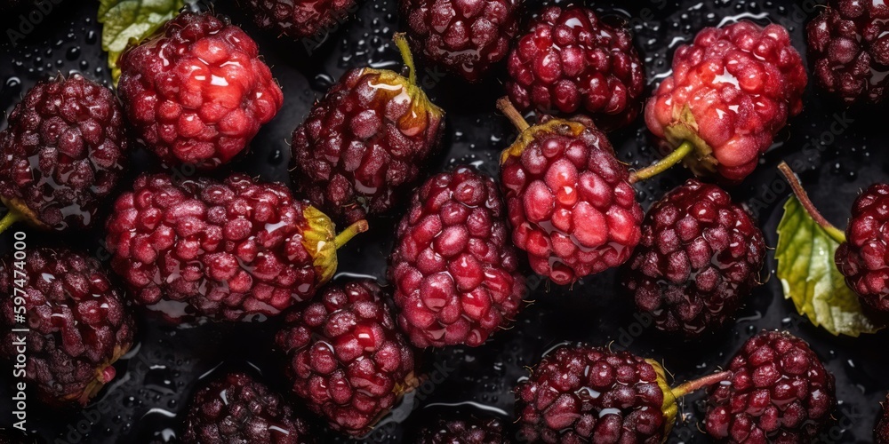 AI Generative. AI Generated. Macro shot photo of close up berry blackberries. Graphic design background. Graphic Art AI Generative. AI Generated. Macro shot photo of close up berry blackberries. Graphic design background. Graphic Art