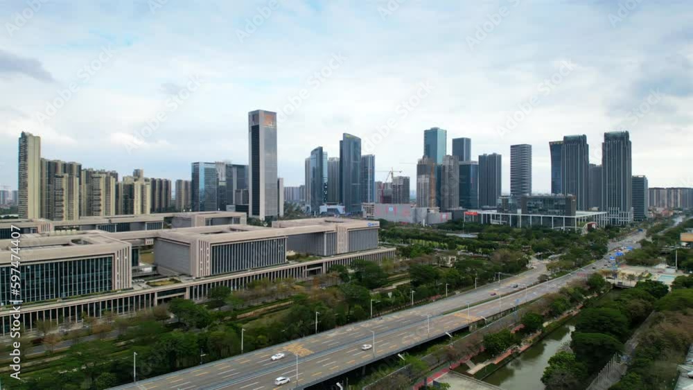 Urban Scenery of Foshan New City, Foshan City, Guangdong Province, China Urban Scenery of Foshan New City, Foshan City, Guangdong Province, China