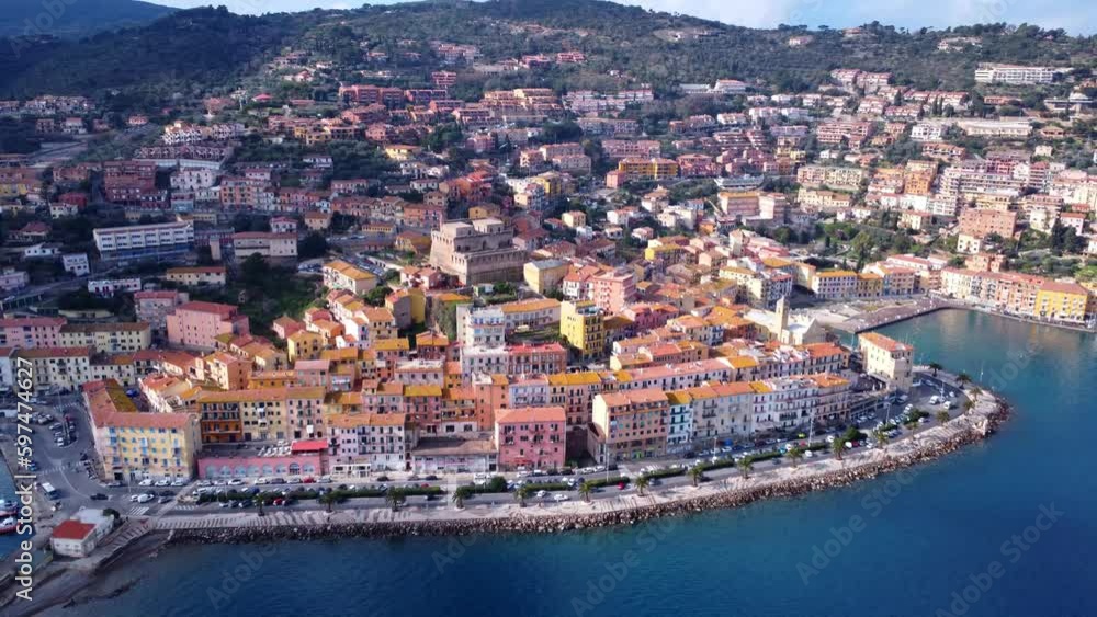 Sanny day in Santo Stefano,bird's eye view Sanny day in Santo Stefano,bird's eye view