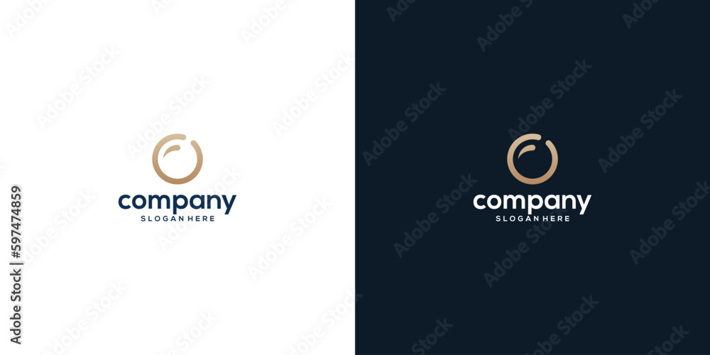 Initial letter f logo with circle shape modern unique creative f logo design vector template Initial letter f logo with circle shape modern unique creative f logo design vector template