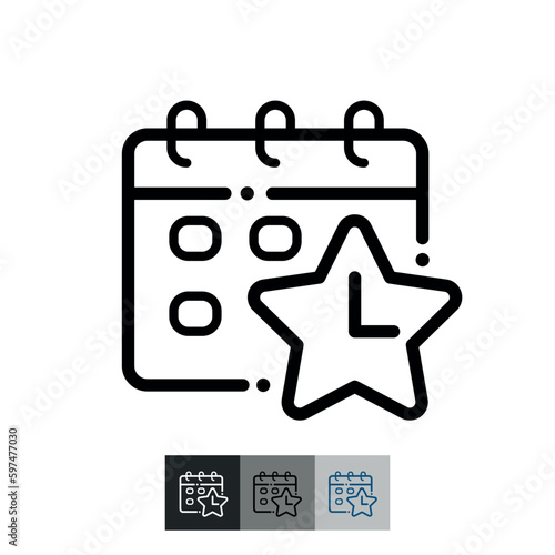 Time off reward linear icon. Employee recognition option. Improve work life balance. Line illustration. Contour symbol. Vector outline drawing.
