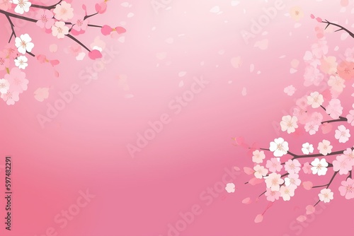 cherry blossoms, sakura illustration, AI contents by Mdjourney