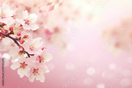 cherry blossoms, sakura illustration, AI contents by Mdjourney