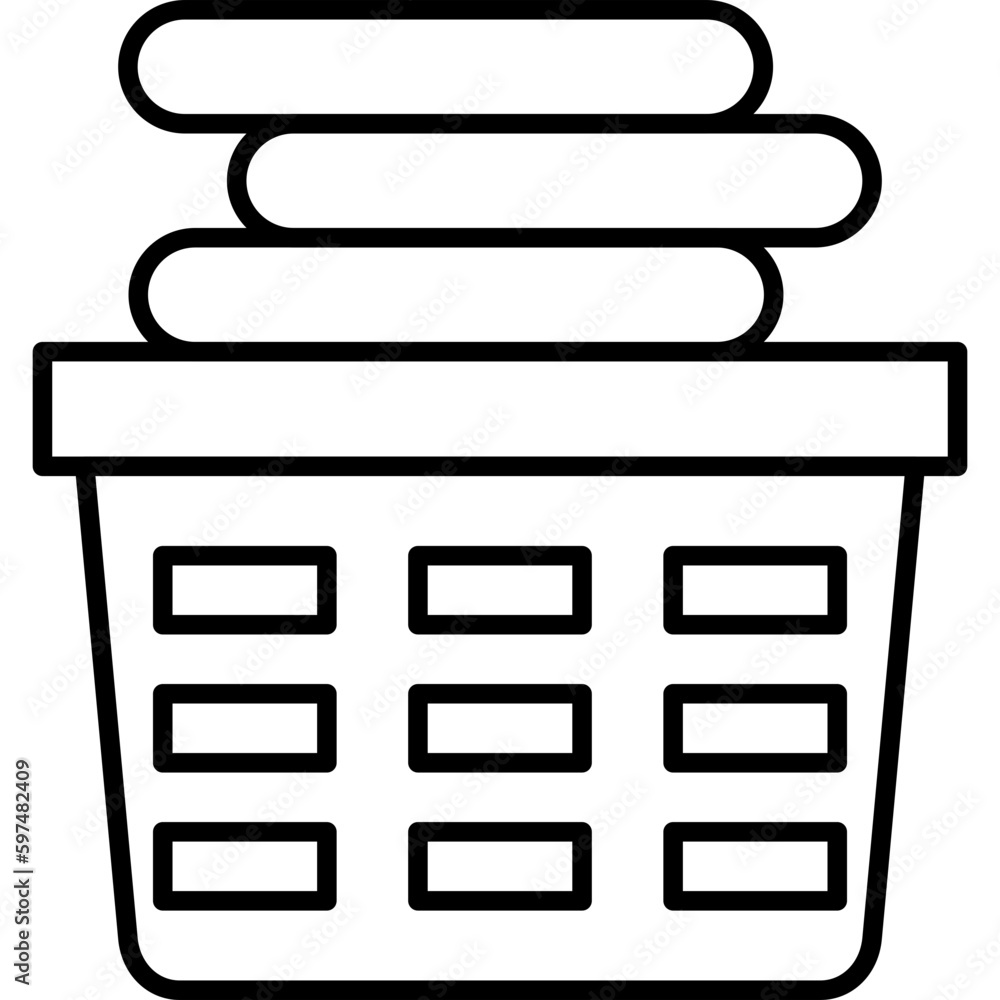 Laundry Basket Icon Laundry Basket Icon