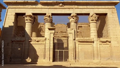 Temple of Kalabsha, Temple of Mandulis. Ancient Egyptian temple, Nubian temple in Egypt photo