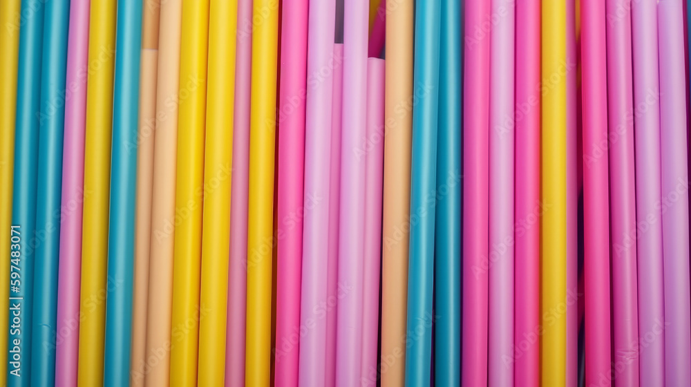 Straws background. Illustration AI Generative. Straws background. Illustration AI Generative.